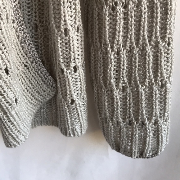 Chico’s cream / gray open front cardigan - Picture 5 of 7